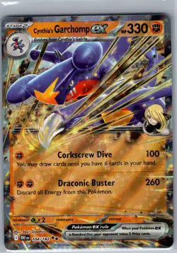 Cynthia's Garchomp ex 104/182 SV10: Destined Rivals - Pokemon Card - NM - Image 1