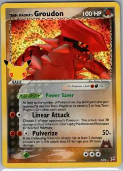 Team Magma's Groudon 9/95 Celebrations: Classic Collection - Pokemon Card - NM - Image 1