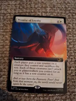 Promise of Loyalty Extended Art Marvel Super Heroes Mtg Nm 0319 - Image 1