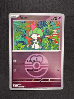 RALTS (LOVE POKEBALL PATTERN) ( ASC 087/217 ) REVERSE HOLO - Pokemon - TERA LP - Image 1