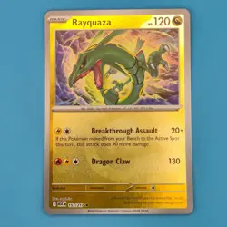 RAYQUAZA (ENERGY SYMBOL PATTERN) 153/217 ASCENDED HEROES POKEMON REVERSE HOLO NM - Image 1