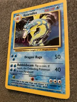 Pokemon TCG Gyarados Base Set Holo Rare Near Mint Condition Never Played - Image 2