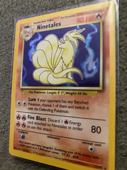 Pokemon TCG Ninetales Base Set Holo Rare Near Mint 1999 - Image 2