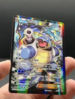 2016 POKEMON XY BLACK STAR PROMO #XY122 FULL ART/BLASTOISE EX NM- - Image 3
