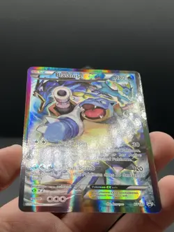 2016 POKEMON XY BLACK STAR PROMO #XY122 FULL ART/BLASTOISE EX NM- - Image 5