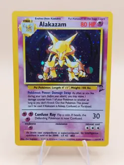 Alakazam Base Set 2 Holo Rare No. 1/130 Pokemon Card - 2000 - Image 1