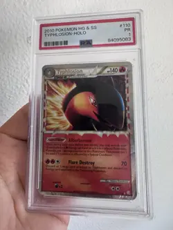 Pokemon Typhlosion Prime Heartgold Soulsilver 110/123 PSA 1 - Image 1