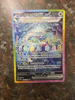 Pokemon Stellar Crown Terapagos ex 170/142 Special Illustration Rare SIR - Image 1