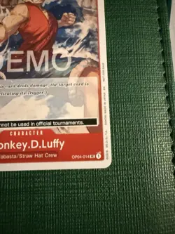 One piece Tcg Op04 Monkey D Luffy Promo Demo version Not tournament legal - Image 4