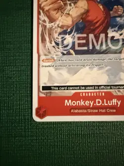 One piece Tcg Op04 Monkey D Luffy Promo Demo version Not tournament legal - Image 5