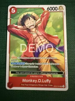 One piece Tcg St21 Monkey.D.Luffy Promo Demo Card - Image 2