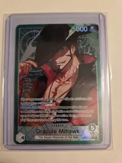 Dracule Mihawk OP14-020 (Alternate Art) One Piece CCG The Azure Sea's Seven NM - Image 1