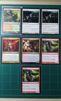 MTG Magic The Gathering x25 Naya Green Red White & Cascade Cards - Image 3