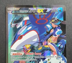 Team Aqua's Kyogre EX - 6/34 - Pokemon TCG Card XY Double Crisis Ultra Rare - Image 3