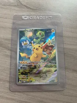 Pikachu 027 Sv: Scarlet & Violet Black Star Promo Pokemon Card Holo - Image 1