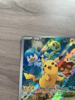 Pikachu 027 Sv: Scarlet & Violet Black Star Promo Pokemon Card Holo - Image 3