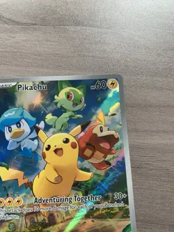 Pikachu 027 Sv: Scarlet & Violet Black Star Promo Pokemon Card Holo - Image 4