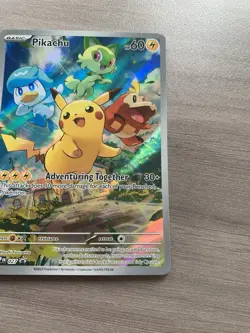 Pikachu 027 Sv: Scarlet & Violet Black Star Promo Pokemon Card Holo - Image 5