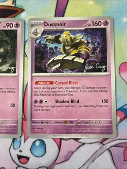Dusknoir Dusclops Duskull Evolution POKEMON WORLD CHAMPIONSHIP 2025 Stamp Card - Image 2