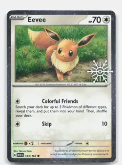 Eevee (Holiday Calendar) Holo Common Miscellaneous Cards & Products 133/165 NM - Image 1