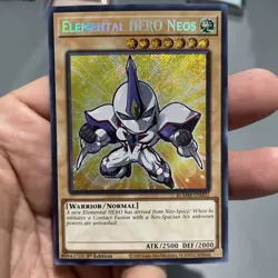 Elemental HERO Neos BLMM-EN003 SECRET RARE 1st Edit NM FREE SHIPPING +Bonus Card - Image 1