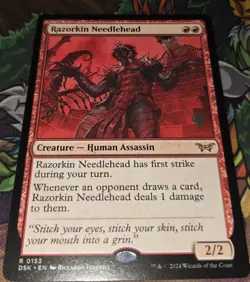 Razorkin Needlehead ~ PACKFRESH ~ Duskmourn ~ Promo Pack MTG DSK - Image 1