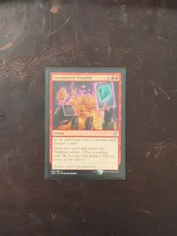 Unexpected Windfall - MTG - Sleeved near mint 164/281 - Image 1