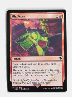 Big Score (Surge Foil) 290 Foil Commander: FINAL FANTASY MTG NM - Image 1