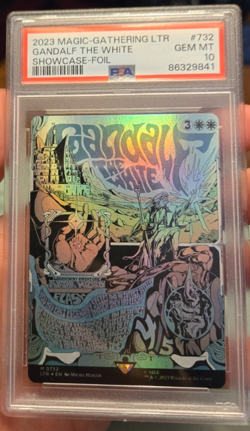 Magic the Gathering Gandalf the White Borderless Foil 732 PSA 10 Low Pop - Image 1