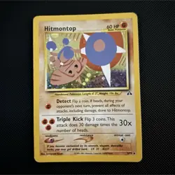 Pokemon TCG Hitmontop 3/75 Neo Discovery Holo Rare English Unlimited - Image 1