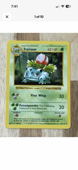 1999 Pokemon Electabuzz Shadowless + Ivysaur + Polywhirl + Koffing For Adwir-27 - Image 5