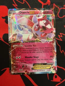 Diancie EX 72/124 Holo EX Rare Fates Collide Pokemon Lightly Played - Image 1