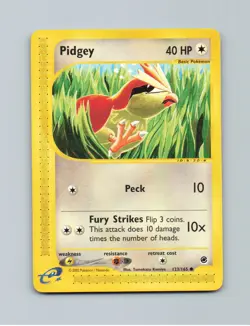 Pidgey 123/165 Common Expedition Base Set Pokemon Near Mint - Image 1