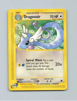 Dragonair 75/165 Uncommon Expedition Base Set Pokemon Lightly Played - Image 1
