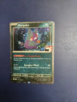Pokemon Prize Pack Morpeko 121/182 Cosmos Holo Double Swirl - Image 1
