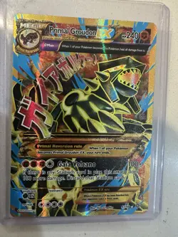 Pokemon Primal Groudon EX Full Art Holo Ultra Rare 97/98 XY Primal Clash 240 HP - Image 1