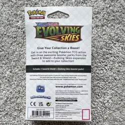 Pokemon TCG Evolving Skies 3 Pack Hanger Box English - Image 2