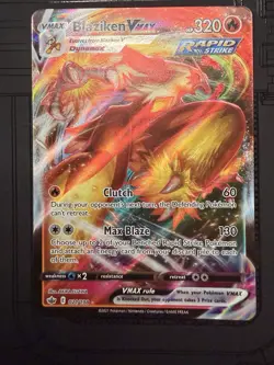 2021 Pokemon SWSH Chilling Reign Blaziken VMAX 021/198 Ultra Rare Holo LP - Image 1