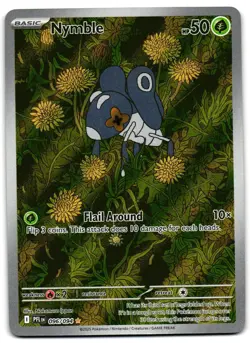 Nymble 096/094 - Phantasmal Flames Illustration Rare Pokemon TCG - NM Card - Image 1