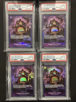 Onigashima Island PSA 10 - One Piece - Premium Card Collection ST04-017 SET OF 4 - Image 1
