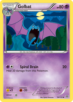 Golbat 54/135 UC Plasma Storm Pokemon LP - Image 1
