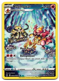 Magmortar GG03/GG70 - 🌊 Crown Zenith Galarian Gallery Pokemon TCG Holo 🖤 - LP - Image 1