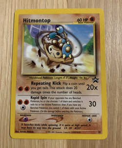 Hitmontop Pokemon WOTC Black Star Promo # 37 HP 60 NM - Image 1