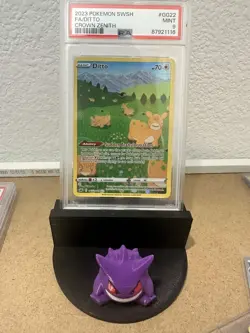 Pokemon Ditto GG22 Crown Zenith PSA 9 Full Art Special Illustration Rare - Image 1