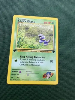 POKEMON 1ST EDITION GYM CHALLENGE COMMON KOGAS EKANS 77/132 - Image 1