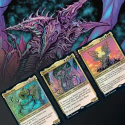 MTG Secret Lair Kaleidoscope Killers Foil Sealed Ur-Dragon Sliver Overlord - Image 2