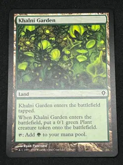 Magic the Gathering MTG Khalni Garden Land Worldwake Common - Image 1