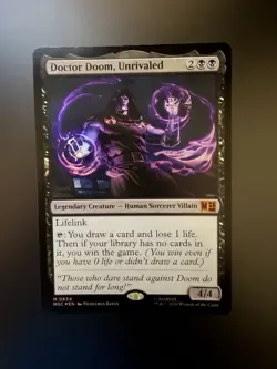 MTG Marvel Super Heroes Doctor Doom, Unrivaled 0654 Foil - Image 1