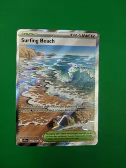 Surfing Beach 114/086 Me04: Chaos Rising Holo - Image 1