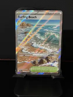 Surfing Beach 114/086 Me04: Chaos Rising Holo - Image 1